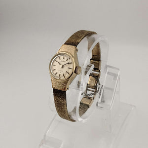 Seiko Petite Women's Gold Tone Watch, Circular Dial, Bracelet Strap