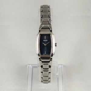 Seiko Women's Watch, Elongated Navy Dial, Bracelet Strap