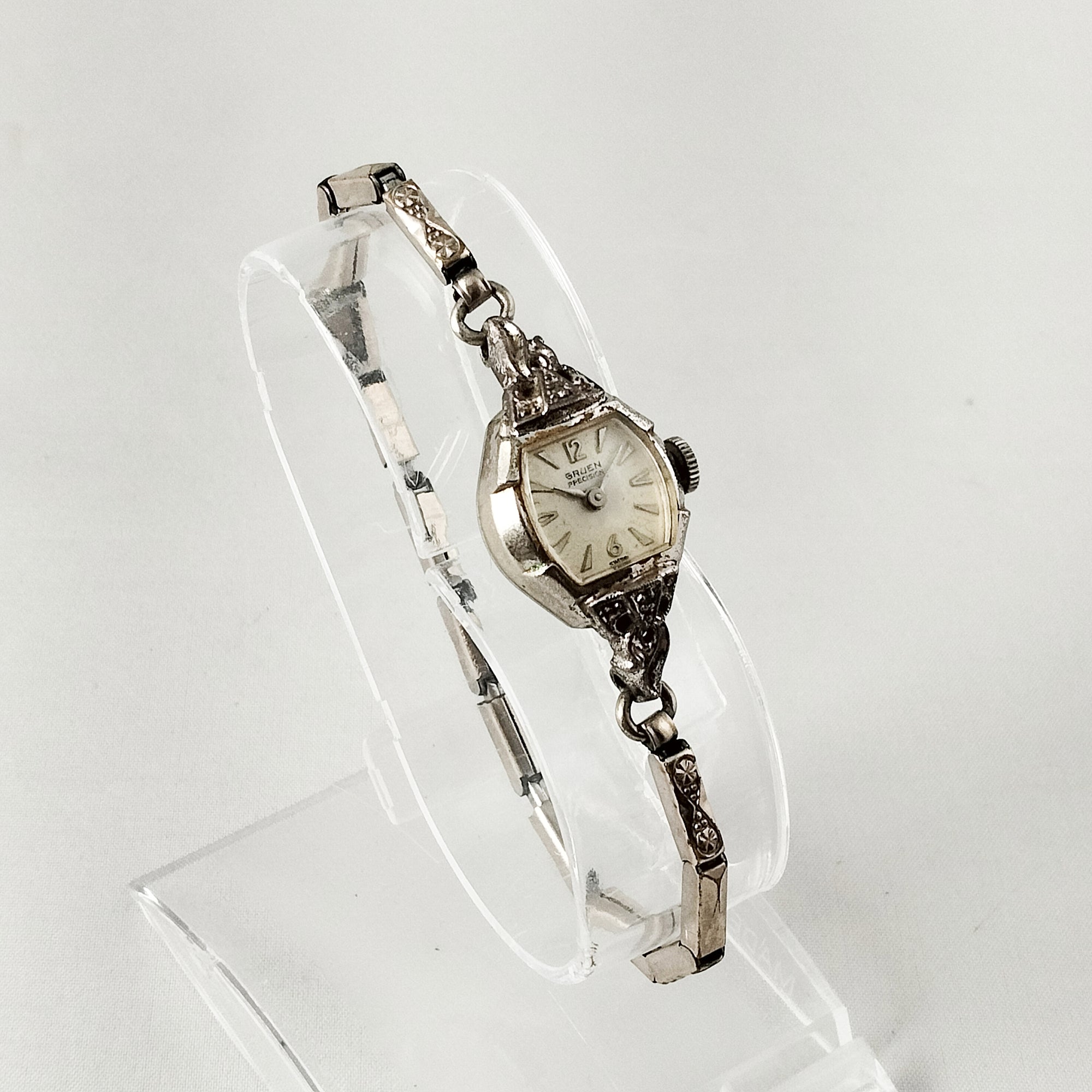 Gruen Women's Silver Tone Watch, Art Deco Style
