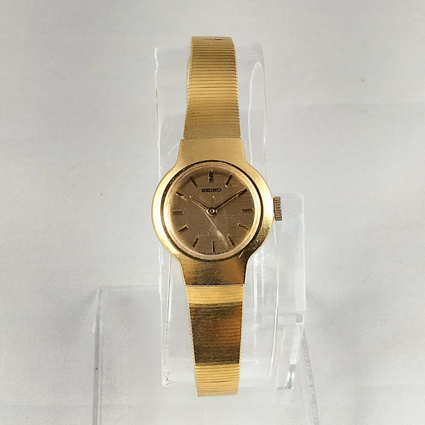 Seiko Women's All Gold Tone Watch, Mesh Link Strap - I Like