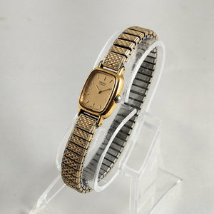 Seiko Women's All Gold Tone Watch, Stretch Bracelet Strap