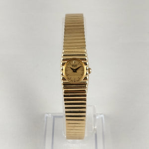 Seiko Women's All Gold Tone Watch, Petite Face, Unique Strap