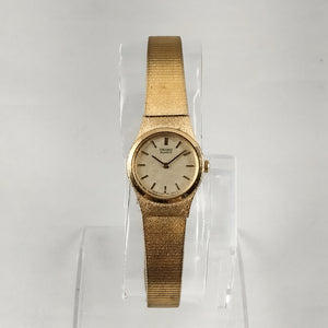 Seiko Women's All Gold Tone Watch, Textured Dial