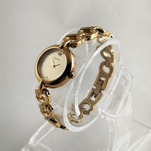 Seiko Women's All Gold Tone Watch, Open Link Bracelet Strap