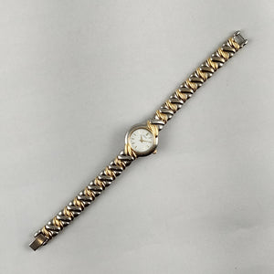 Seiko Women's Petite Silver and Gold Tone Watch, Bracelet Strap