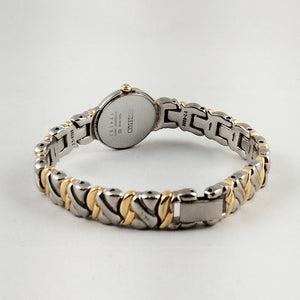 Seiko Women's Petite Silver and Gold Tone Watch, Bracelet Strap