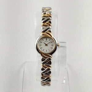 Seiko Women's Petite Silver and Gold Tone Watch, Bracelet Strap