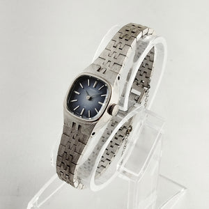 Seiko Women's Silver Tone Watch, Navy and Blue Dial, Bracelet Strap