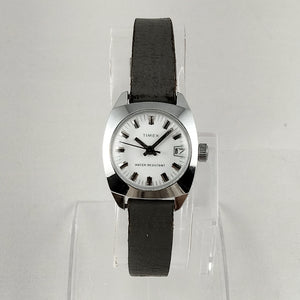 Timex Unisex Watch, Pewter Gray Leather Strap
