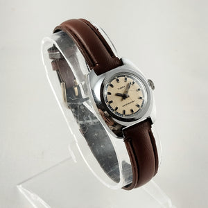 Timex Unisex Watch, Navy Dial Details, Brown Leather Strap