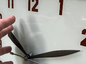 Large Square Wood Framed Light Up Good Year Clock, Circa 1930, Updated Quartz Movement