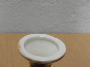 Pair Small Green Brown Ceramic Bud Vases From 1973
