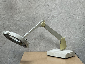 White Large Dazor Magnifying Desk Task Lamp