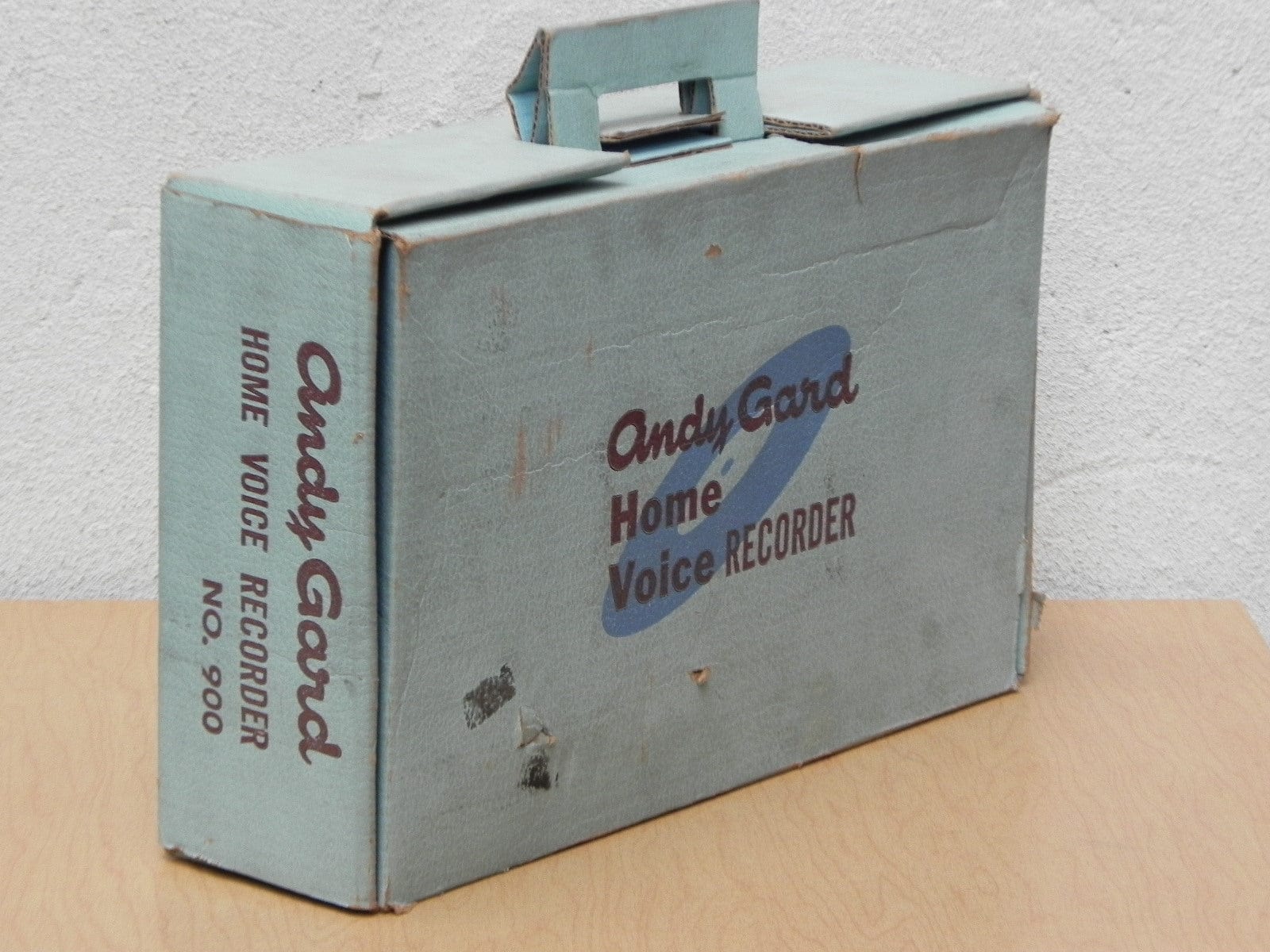 I Like Mike's Mid Century Modern Accessories Andy Gard Home Voice Recorder in Box with Blanks, New in Box, From 1958
