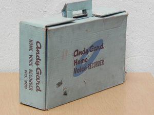 I Like Mike's Mid Century Modern Accessories Andy Gard Home Voice Recorder in Box with Blanks, New in Box, From 1958