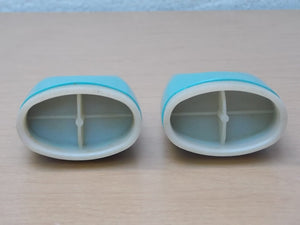 I Like Mike's Mid Century Modern Accessories Aqua Blue Teal Vintage Modern Salt & Pepper Shakers