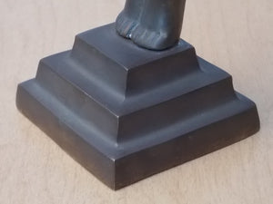 I Like Mike's Mid-Century Modern Accessories Art Deco Brass Nude Woman Candle Holder