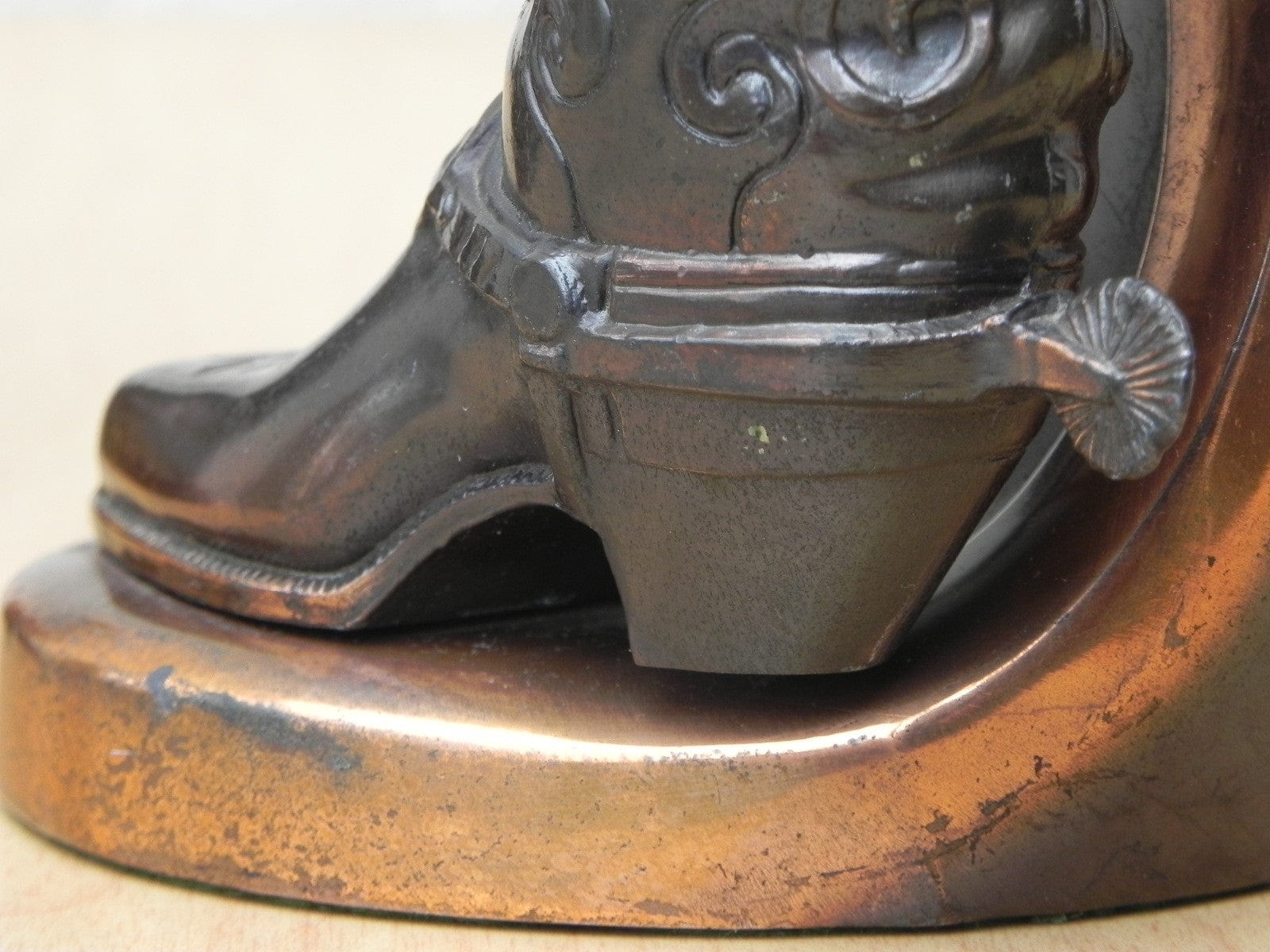 I Like Mike's Mid Century Modern Accessories Brass Cowboy Boot Bookends by Trophy Craft