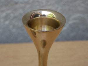 I Like Mike's Mid Century Modern Accessories Brass Descending Glass Teardrop Oil Candle Holders