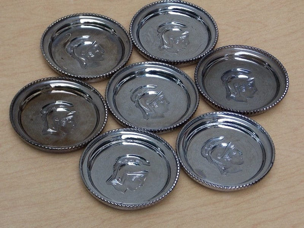 Coated Glass Roman Soldier 7 Coaster Set - I Like Mikes Mid Century Modern