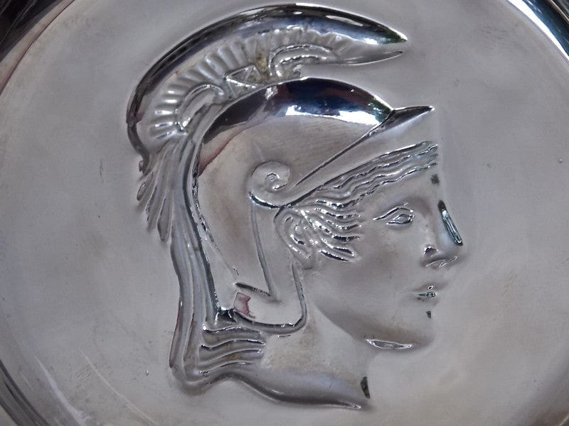 I Like Mike's Mid Century Modern Accessories Coated Glass Roman Soldier 7 Coaster Set
