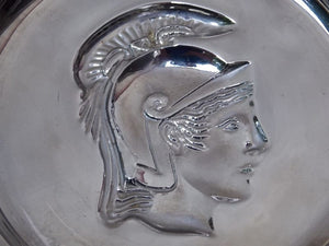 I Like Mike's Mid Century Modern Accessories Coated Glass Roman Soldier 7 Coaster Set