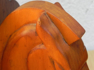 I Like Mike's Mid Century Modern Accessories Deco Handmade Wooden Horse Head Bookends