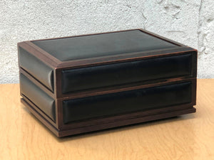 I Like Mike's Mid Century Modern Accessories Deco-Tel Executive Box Telephone, Black and Faux Wood