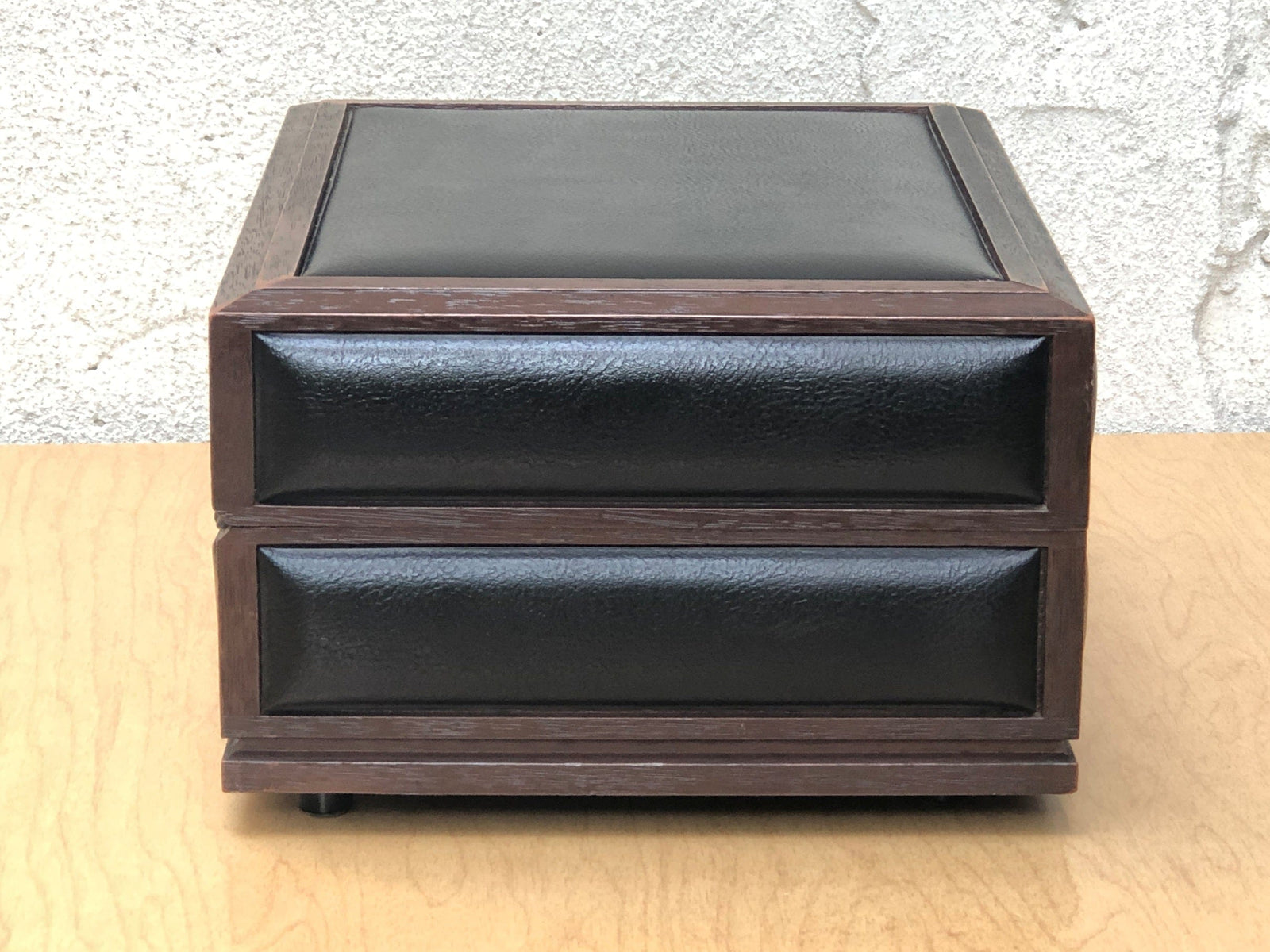 I Like Mike's Mid Century Modern Accessories Deco-Tel Executive Box Telephone, Black and Faux Wood