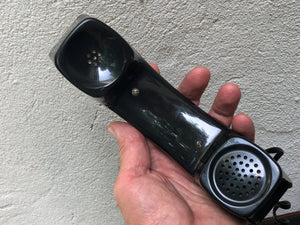 I Like Mike's Mid Century Modern Accessories Deco-Tel Executive Box Telephone, Black and Faux Wood