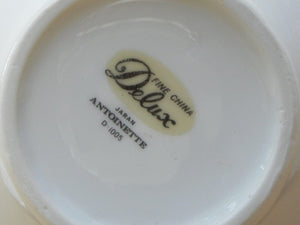 I Like Mike's Mid Century Modern Accessories Delux White China with Silver Stripe Creamer Set, Antoinette Line