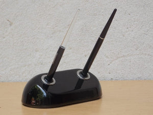 I Like Mike's Mid Century Modern Accessories Esterbrook Small Black Two Pen Desk Set