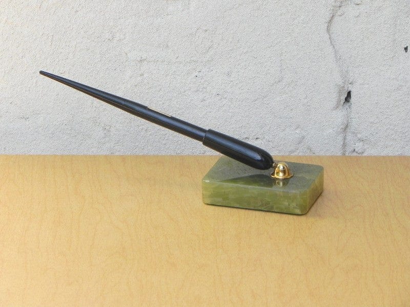 I Like Mike's Mid-Century Modern Accessories Eversharp Green Marble Fountain Desk Pen Set