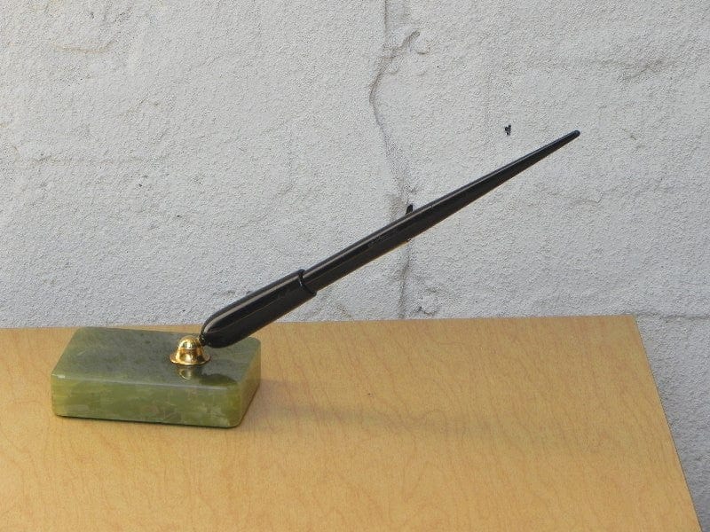 I Like Mike's Mid-Century Modern Accessories Eversharp Green Marble Fountain Desk Pen Set