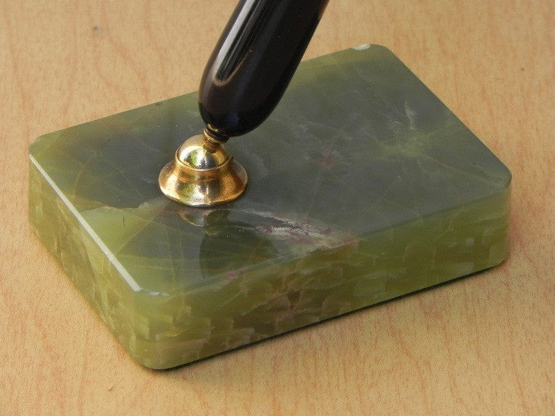 I Like Mike's Mid-Century Modern Accessories Eversharp Green Marble Fountain Desk Pen Set