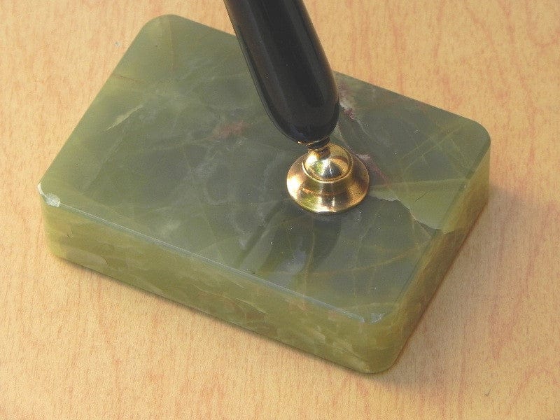 I Like Mike's Mid-Century Modern Accessories Eversharp Green Marble Fountain Desk Pen Set
