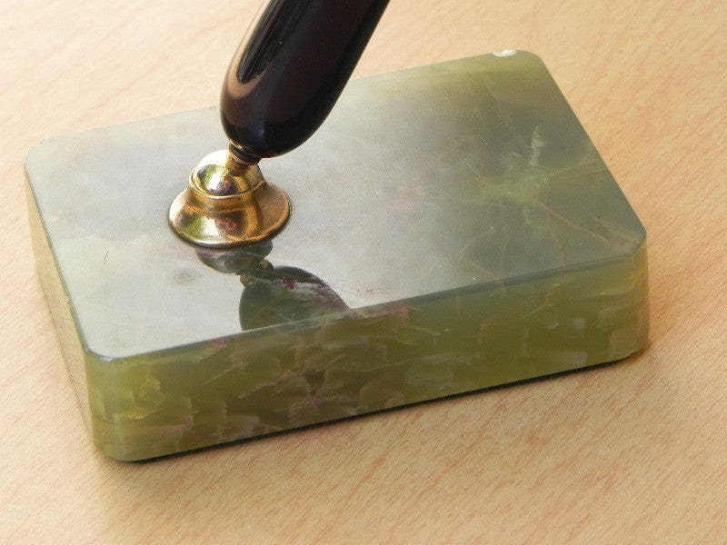 I Like Mike's Mid-Century Modern Accessories Eversharp Green Marble Fountain Desk Pen Set