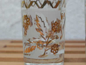 I Like Mike's Mid Century Modern Accessories Glass Liquor Bottle and Cordial Glasses, Carrying Case