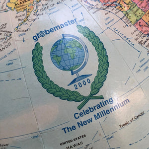 I Like Mike's Mid Century Modern Accessories Globemaster 2000 Standing Floor Globe, Can Convert to Desk Globe