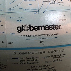 I Like Mike's Mid Century Modern Accessories Globemaster 2000 Standing Floor Globe, Can Convert to Desk Globe