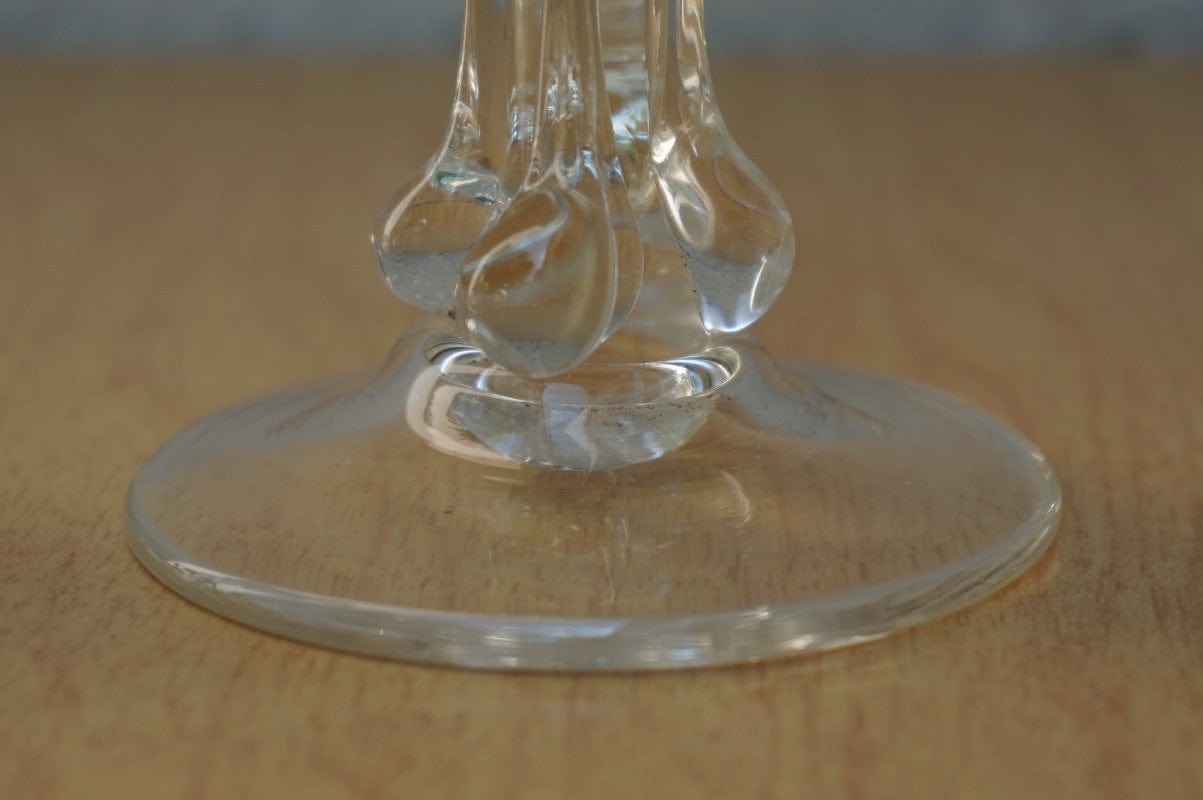 I Like Mike's Mid Century Modern Accessories Handblown Glass Green Blue Swirl Salt & Pepper Shakers