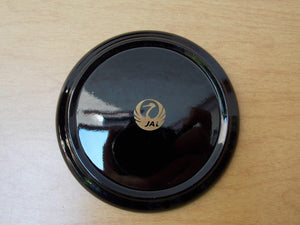 I Like Mike's Mid Century Modern Accessories Japan Airlines Coasters-Black with Gold Silver Cranes, Set of 6