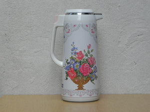 I Like Mike's Mid Century Modern Accessories Large Zojirushi 1980's Floral Hot & Cold Carafe