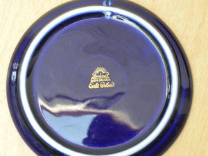 I Like Mike's Mid Century Modern Accessories Linders Bavarian Cobalt Blue Cityscape Coasters, Kronach Germany