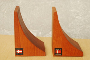 I Like Mike's Mid Century Modern Accessories Mid Century Danish Solid Teak Bookends