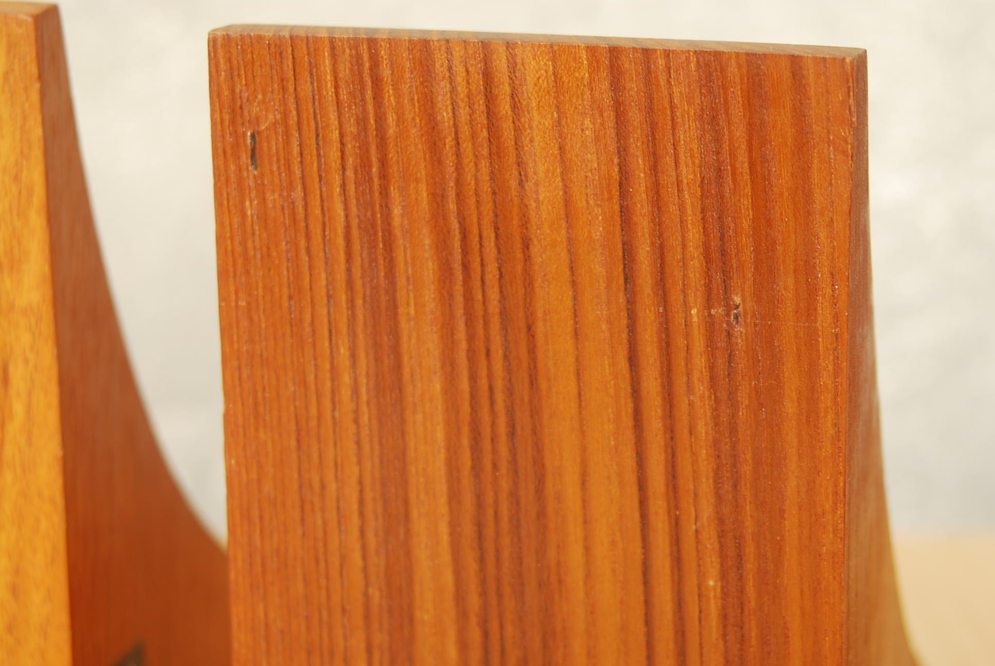 I Like Mike's Mid Century Modern Accessories Mid Century Danish Solid Teak Bookends