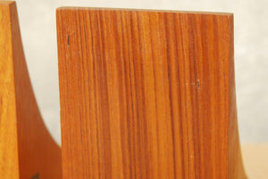 I Like Mike's Mid Century Modern Accessories Mid Century Danish Solid Teak Bookends