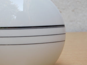 I Like Mike's Mid Century Modern Accessories Mid Century Modern Round White Ceramic Salt & Pepper Shakers Set