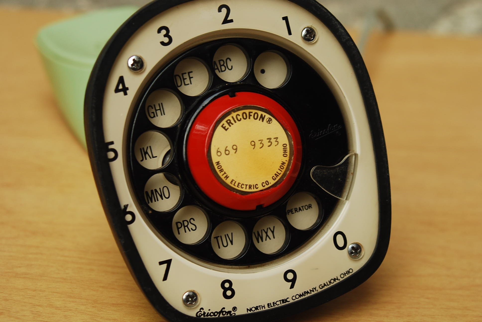 I Like Mike's Mid-Century Modern Accessories Mint Green Ericofon Vintage Telephone by North Electric