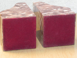 I Like Mike's Mid Century Modern Accessories Modern Brown and White Marble Bookends